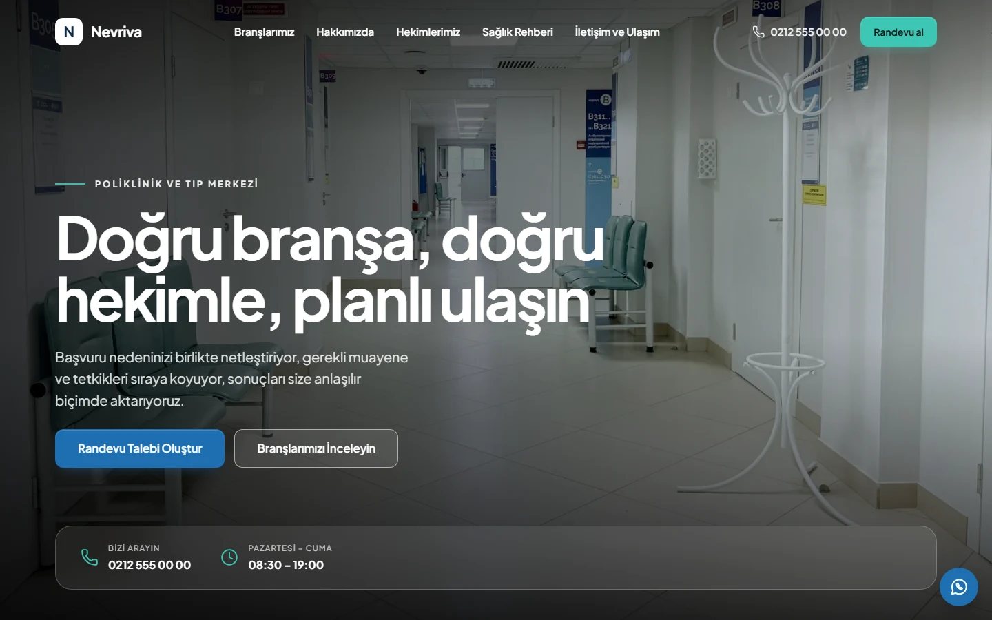 Klinik / Poliklinik — Vitrin teması