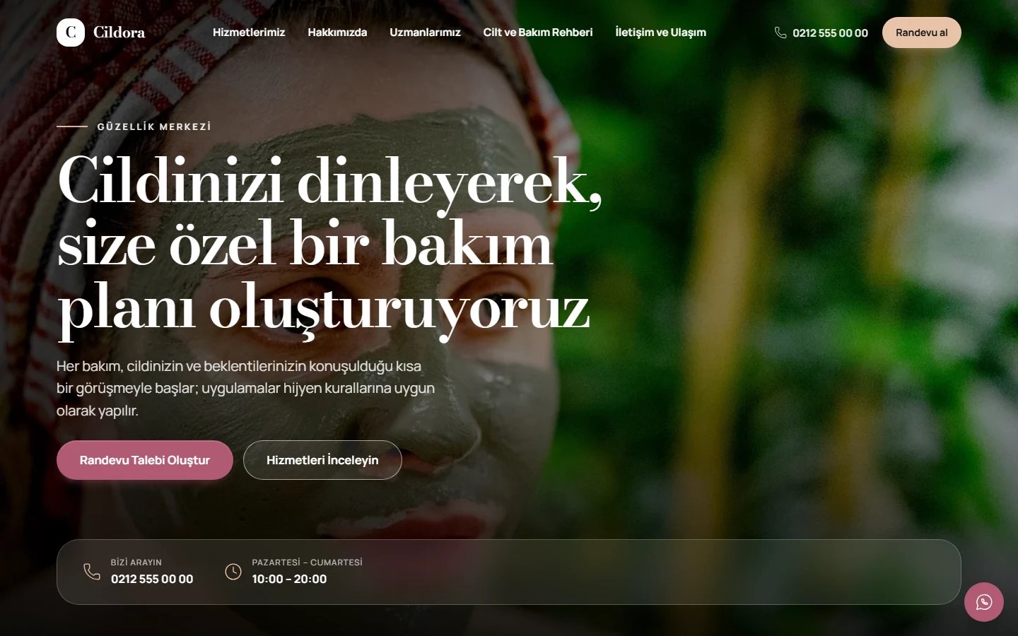 Güzellik Merkezi — Vitrin teması