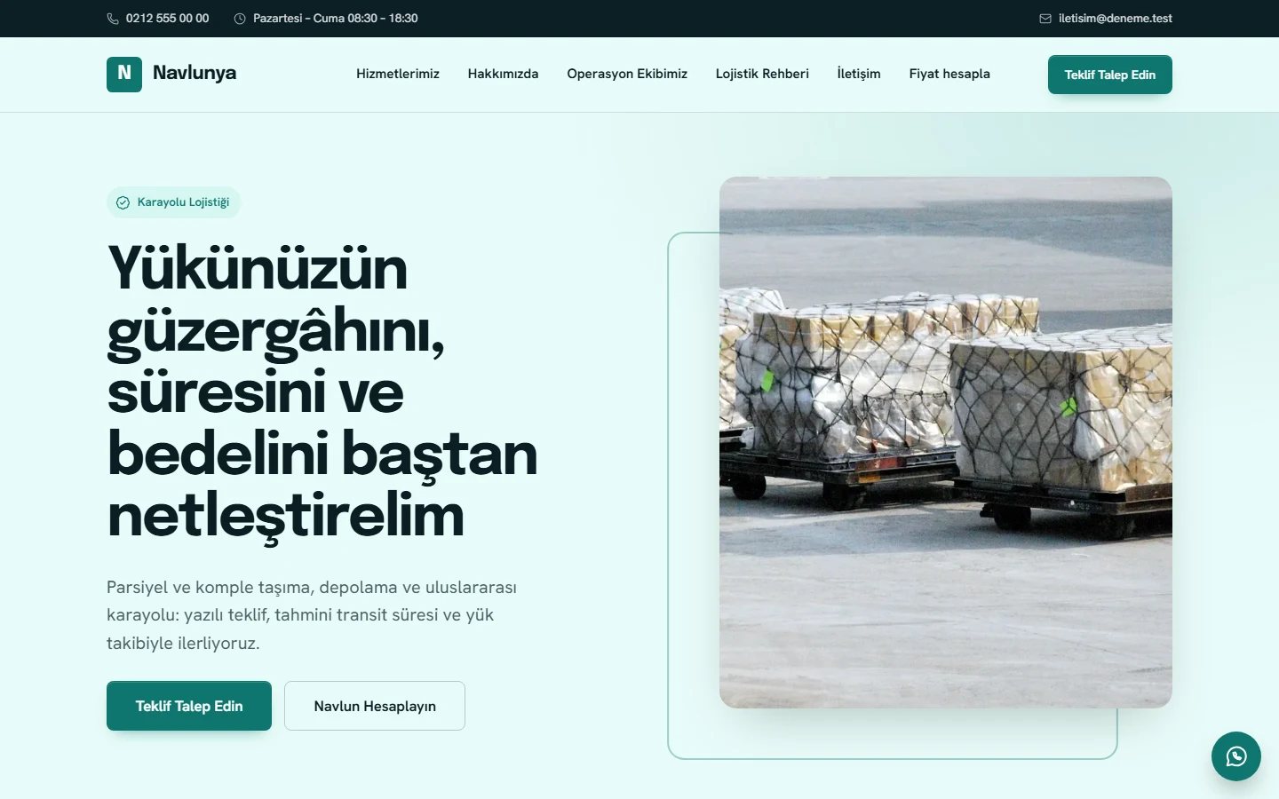 Lojistik — Kurumsal teması