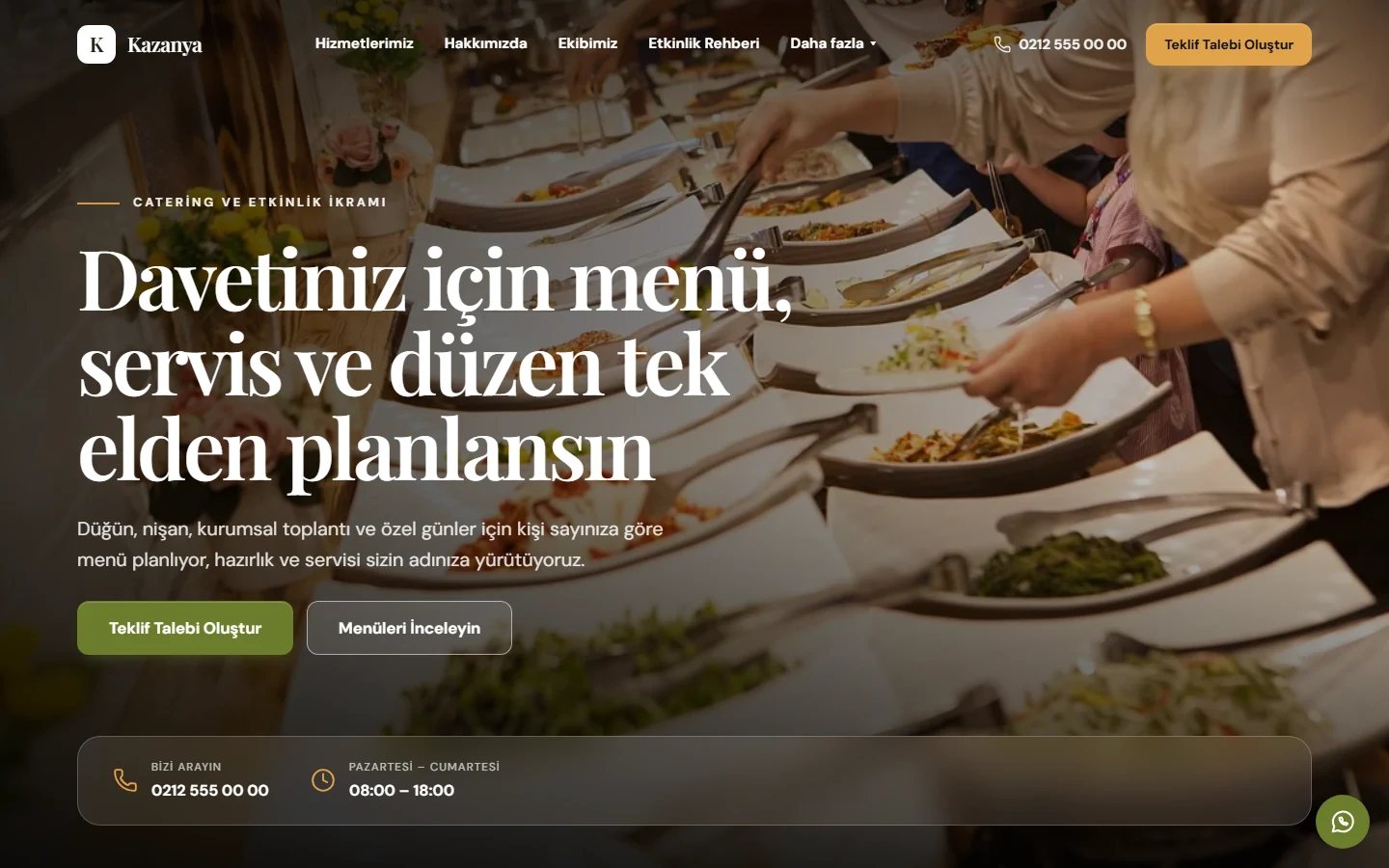 Catering — Vitrin teması