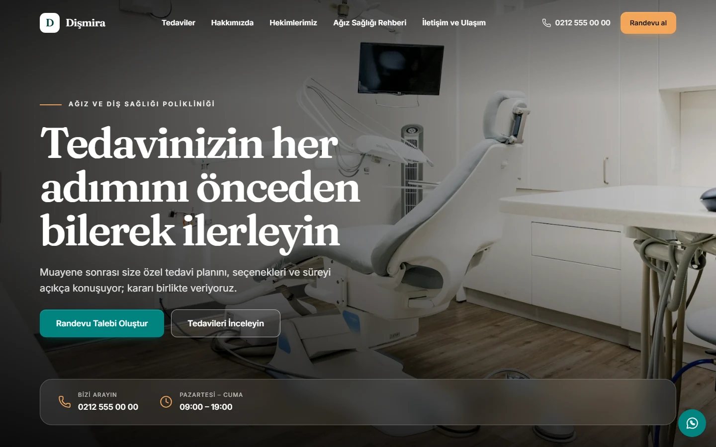 Diş Kliniği — Vitrin teması