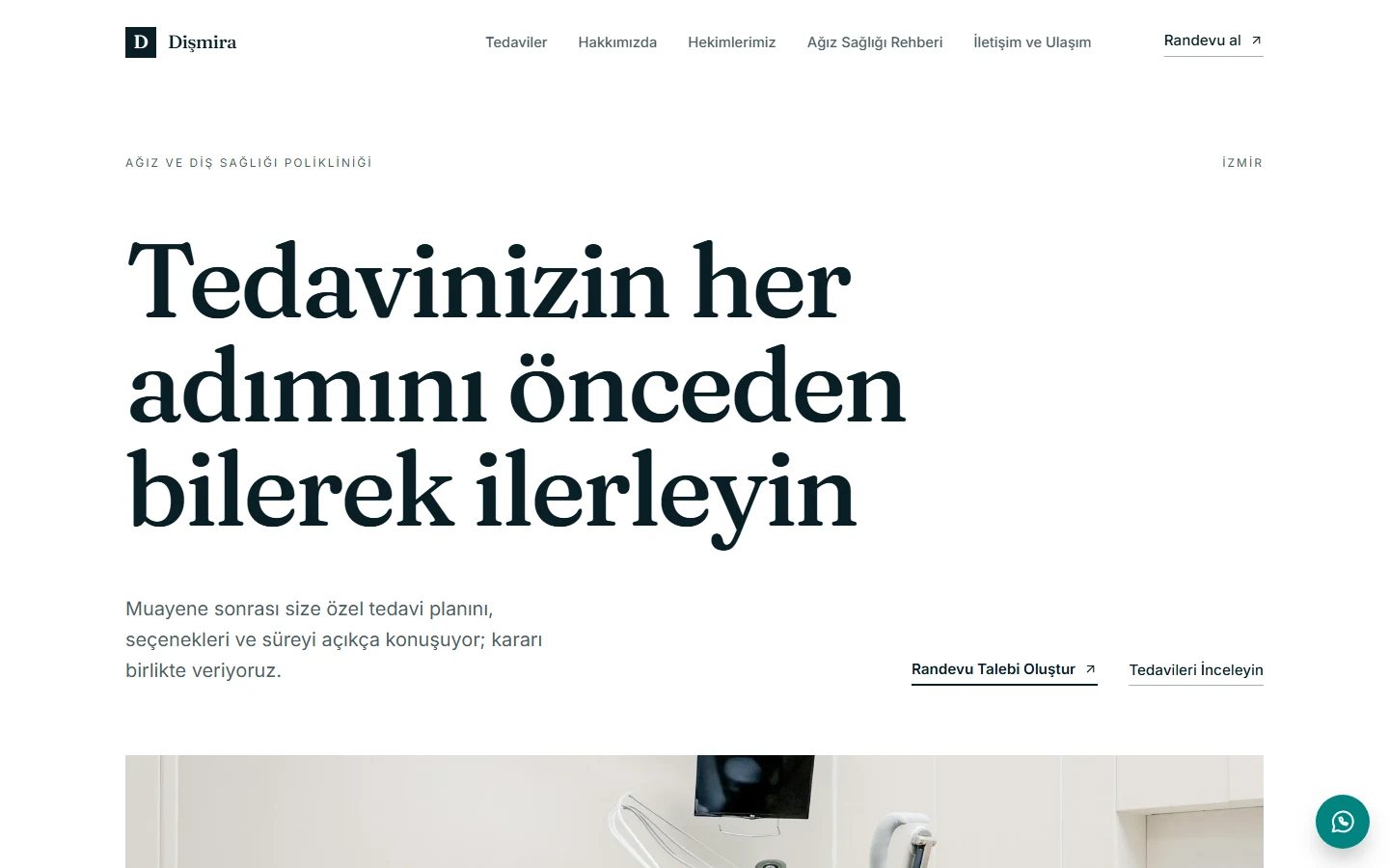 Diş Kliniği — Yalın teması
