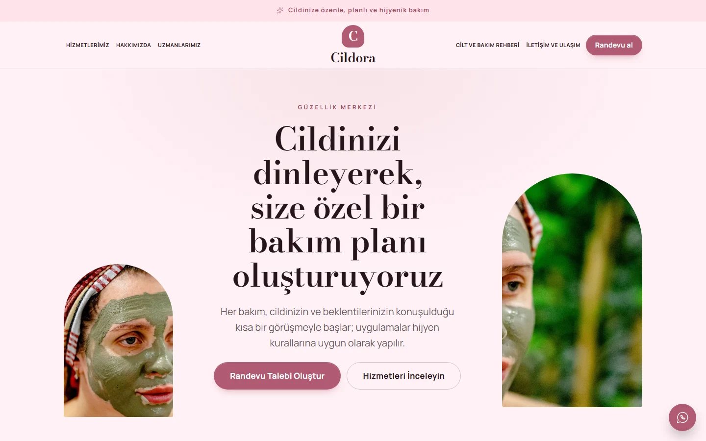 Güzellik Merkezi — Butik teması