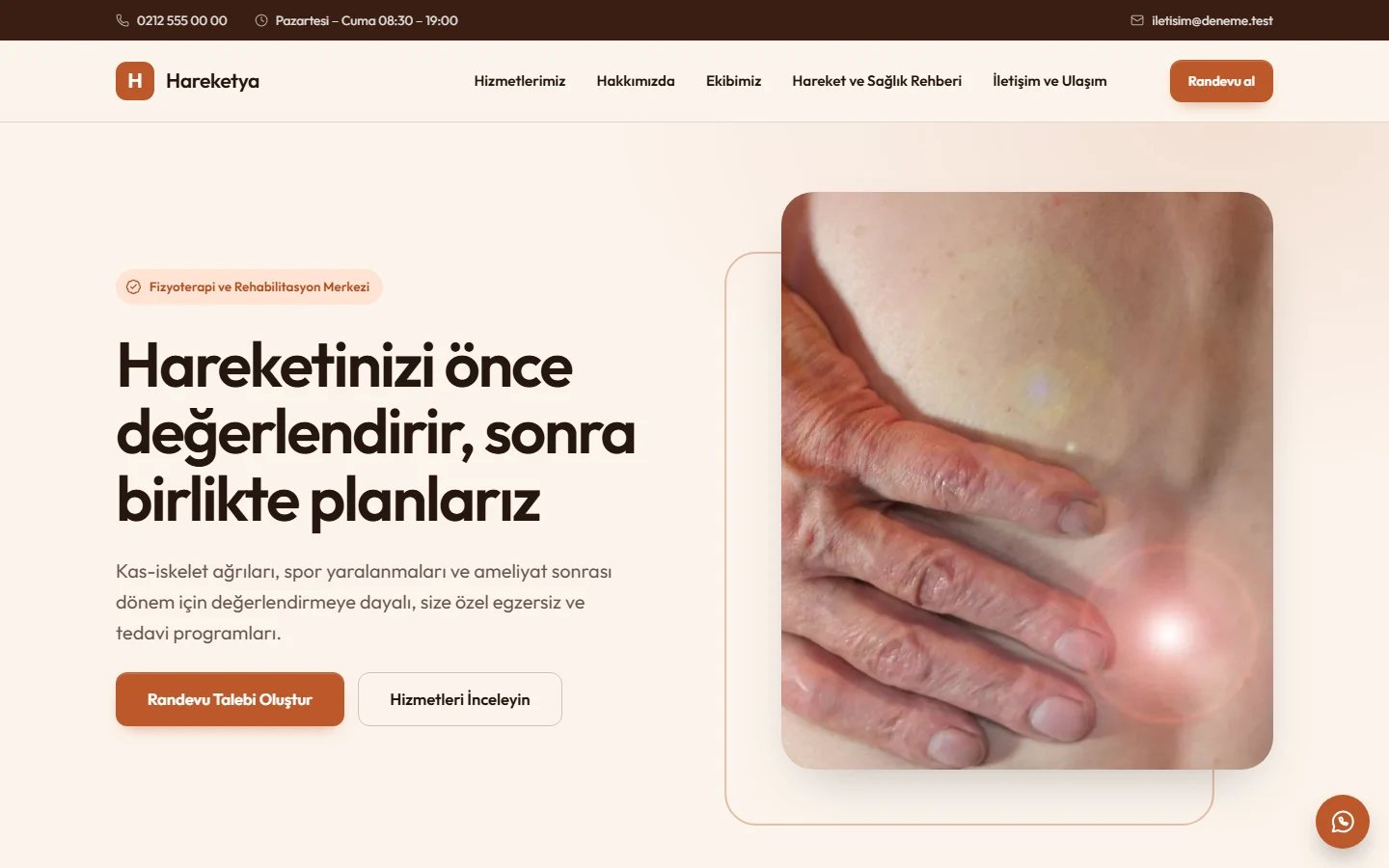 Fizyoterapi — Kurumsal teması